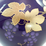 Koransha R1538-NB61 Vase Luli Gold Grapes Ruri 7.1 inches (18 cm)