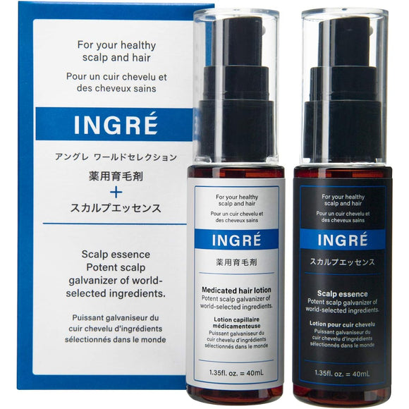 INGRE World Selection Hair growth promoter INGRE Hair growth agent Men Women Medicated Redensyl AGA