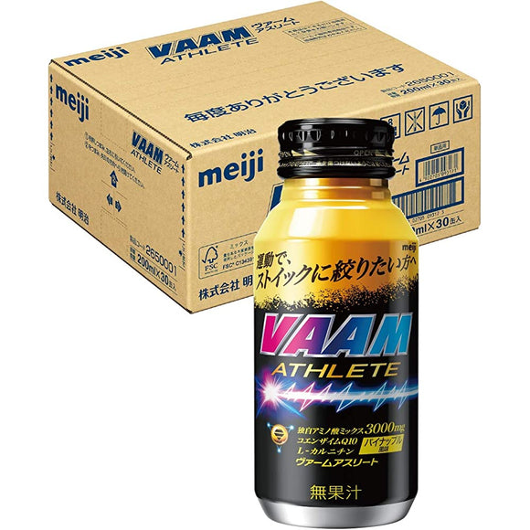 Meiji VAAM Athlete Pineapple Flavor 6.8 fl oz (200 ml) x 30 Bottles