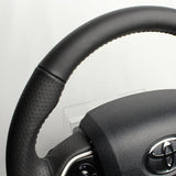 REAL (Real) Steering [Prius (50 series)/Prius PHV (50 series)/Mirai] Original series All leather Black stitch 50-LPB-BK