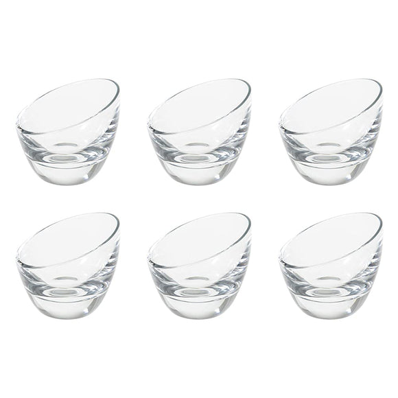 Toyo Sasaki Glass Small Pot, 0.9 fl oz (25 ml), Amuse Cup, Made in Japan, Dishwasher Safe, T-16109, 6 Pieces