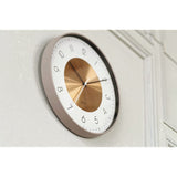 INTERFORM INC. Interform Wall Clock Wall Decor Wall Clock Stylish Slim Copper Gold Norte Norte CL-4090