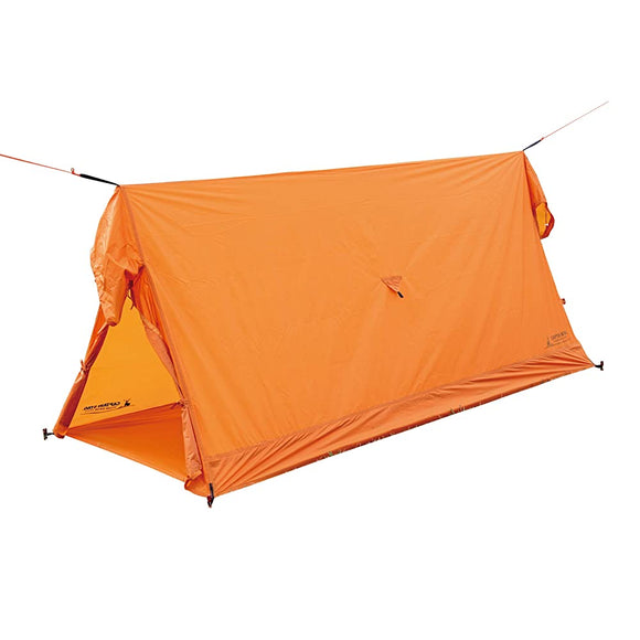 Captain Stag UA-53 Solo Tent, Solozert, UV Protection, Waterproof, 11.8 inches (3,000 mm), Ventilation Equipment, For 1 Person, Bag Included, Orange, Product Size (Approx.): 31.5 x 82.7 x 35.4 inches