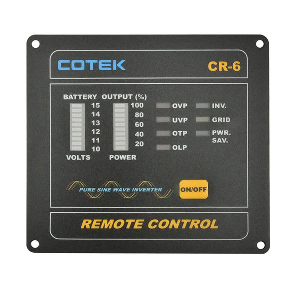 COTEK CR-6-12V-7.7M Remote Controller Compatible SKST Series 12V Type Cable