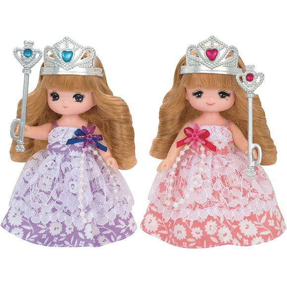 Licca-chan Doll LD-17 Miki-chan Maki-chan Twin's Princess Set
