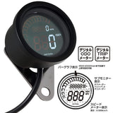 DAYTONA VELONA 21977 Motorcycle Electric Speedometer/Tachometer/Black Body, Diameter 2.4 Inches (60 mm), 399 km/h, 20,000 RPM DISPLAY