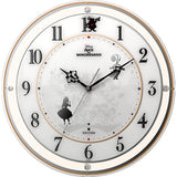 Rhythm Alice 4MY854MC14 Disney Wall Clock, 13.4 x 2.1 inches (34.1 x 5.4 cm), Radio Controlled, Analog, Alice