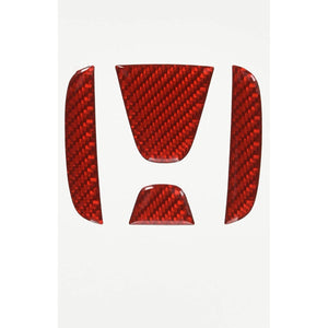 Hasepro GE6-9 NEH-1R Magical Carbon Neo Rear Emblem (Red) Honda 1 Fit