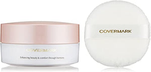 Covermark face powder case with puff for loose powder/moist lucent powder