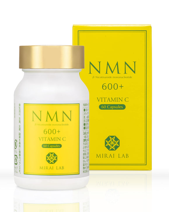 Mirai Labo NMN + Vitamin C Plus (High NMN Formulation) / 60 Tablets), Aging Care, Beauty & Skin Supplement (Contains Vitamin C), Made in Japan