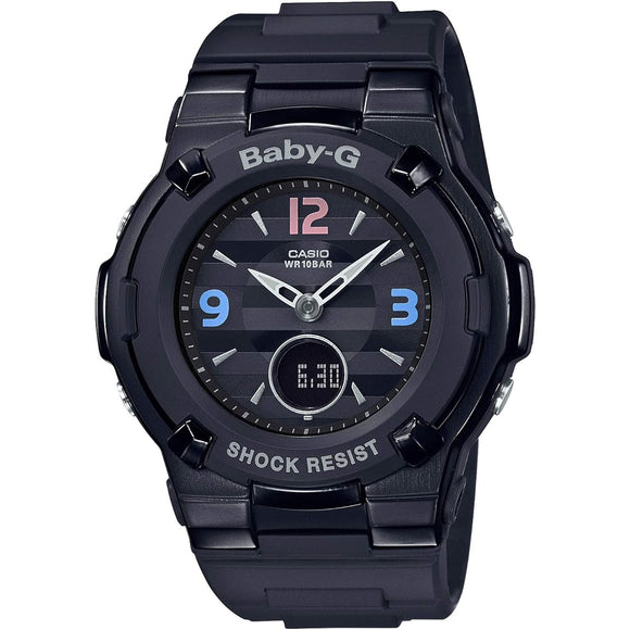 [Casio] Babygie Watch Radio Solar Retro Tricolor BGA-1100TRB-1BJF Women's Black