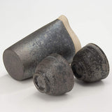 Shigaraki Ware Hechimon Sake Bowl Set, White Line Ibushi 3-1560