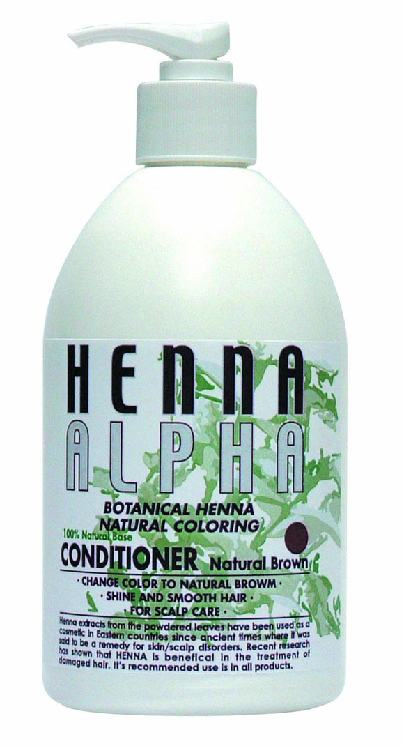 Henna alpha coloring conditioner natural brown 500ml