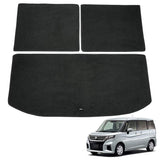 FENICE MA27S MA37S CAR MAT, Luggage Mat, Made in Japan (SUZUKI SOLIO BANDIT MA27S MA37S) Black, Anti-Slip Shape, Non-SLIP