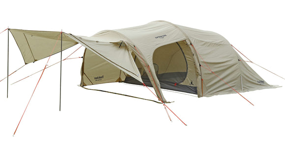 CAPTAIN STAG Tent Dome Tent Toolome Tent Utility Dome 3 UV cut for 3 people Uses aluminum pole Water pressure resistant fly 2000mm / Floor 3000mm Ventilation equipment Khaki Trekker UA-66