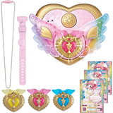 Takara Tomy Arts Kiratto Pri Chan Jewel Pact Sherbet Pink DX Set (Includes 3 Pink Jewels and KiraTickets)