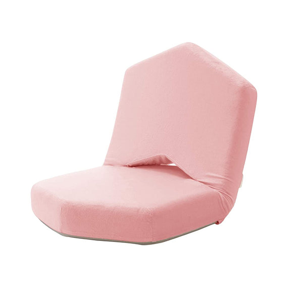 Cellutane A897a-648PIK Floor Chair, Memory Foam, Silver Pink, Back Reclining, Made in Japan
