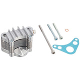 GCRAFT 37036 Classic Monkey Ducks 7-Tier Silver Anodized Billet Aluminum Oil Cooler