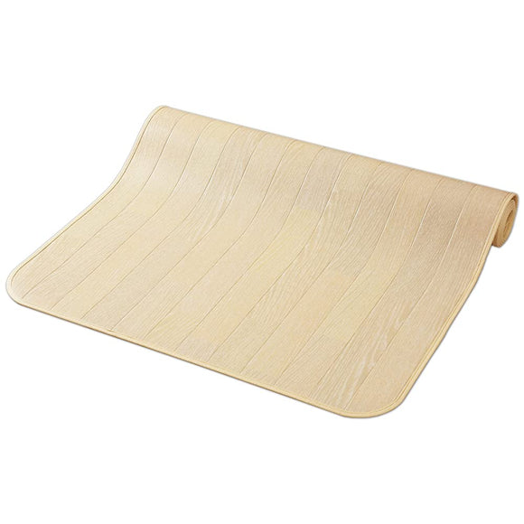 Wood grain kitchen mat.