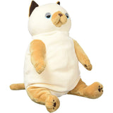Shinada Global MONE-0350S Mochi Neko Plush Toy, Sham, L