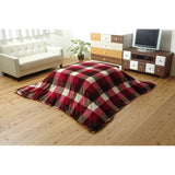 Ikehiko #5891579 Kotatsu Futon Cover, Rectangular, Journal, Approx. 76.8 x 96.5 inches (195 x 245 cm), Red, Checkered, Washable, Water Repellent, Zipper