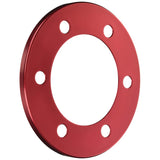 VENUS MARS HCT-043 Aluminum Hub Cover for Toyota High Ace 200 Series Front, Red