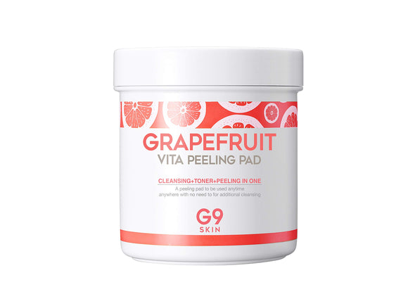 [Veritham] G9SKIN Grapefruit Peeling Pad (100 pieces) Cleansing + Keratin Care + Toner 3in1 Multi Skin Care/Cleansing Keratin Care Toner [Korean Cosmetic Skin Care] [Skin Garden]