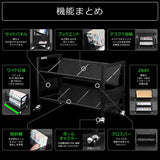 Bauhutte BHS-700U-BK Under-Desk Wagon, (W x D x H): 27.6 x 11.8 x 18.3 inches (70 x 30 x 46.5 cm)