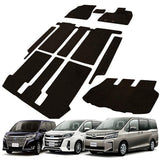 Fenice Car Mat, Floor Mat, Luggage Mat, Step Mat, Made in Japan (Toyota Noah Voxy Esquire 80 Series, Hybrid Vehicles, 7 Seater / Late Model), Black, Anti-Slip Shape, Non-Slip, Car Mat (Car Accessories Specialty Store)