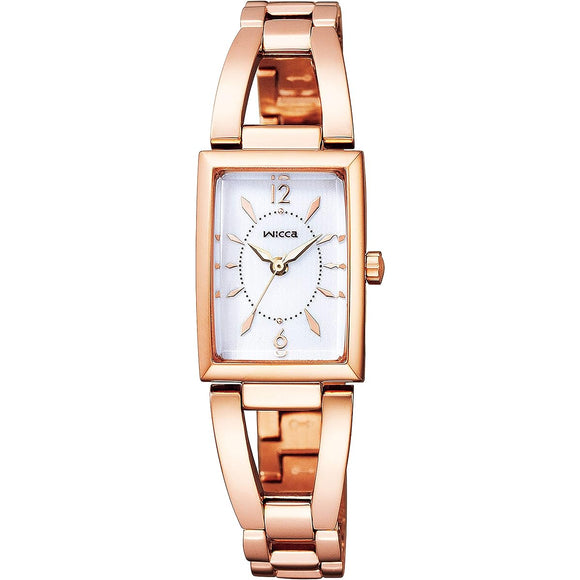 [Citizen] Wicca Half Bangle Model Cut Glass KF7-562-11 Women's Pink Gold