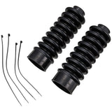KIJIMA HD-03221 Motorcycle Parts Fronts Front Fork Boots, Easy on, 9.8 Inches (250 mm), Upper 1.6 Inches (41 mm), Lower 2.7 Inches (68 mm), Softail (Black)