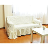 Made in Japan 19313-250 Cotton Blend Jacquard Lace Multi Cover Produced Ivory 78.7 x 98.4 inches (200 x 250 cm)