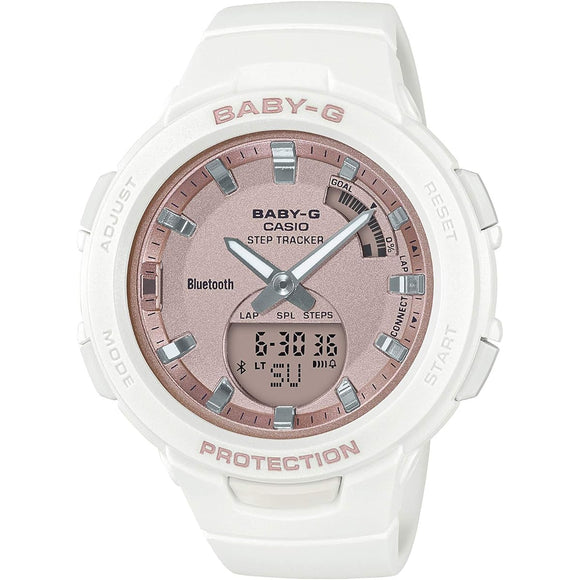 [Casio] Babygie FOR SPORTS Pedometer Equipped with Bluetooth BSA-B100MF-7AJF Women's White