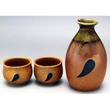 Setoyaki E-00173 Tanuki Sake Bowl Set