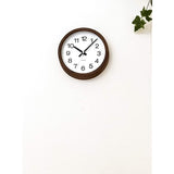 KATOMOKU Muku Clock 16 Walnut Radio Clock Continuous Second Hand km-108WA 220mm (Radio Clock)