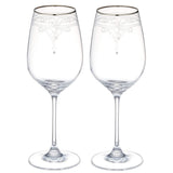 Narumi GW4132-63393A Pair Wine Glass, Jill Stuart, 11.8 fl oz (340 cc), Set of 2, Made in Japan