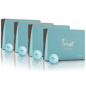 Trust Golf Ball Aurora Urethane Cover 3 Piece Reactive Core (Tour Series) Aurora Crystal Pearl Coating Aurora Blue