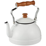 Tsukiusan Corporation 050-06623 Kettle, 0.6 gal (2.2 L), White