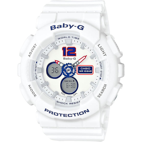 [Casio] Watch BABY-G White Tricolor Series BA-120TR-7BJF White