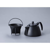 Iwachu 12361 Coffee Pot Set, Black, 0.75L, Induction Compatible, Nambu Ironware