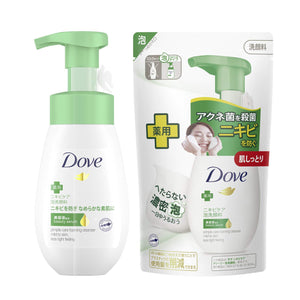 Dove Acne Care Creamy Foaming Cleanser + Acne Care Creamy Foaming Cleanser Refill 160mL + 140m With Bonus