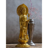 Buddha Statue Pet Kannin Bodhisatta, 6.3 inches (16 cm) (Gold), "Animal Protection / Pet Serving" Takaoka Copper Pottery (PKannon, M)