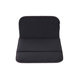 EXGEL MOB11-BK Mobile Cushion, D, Black, Does Not Hurt Your Buttocks, Portable, Made in Japan, Foldable, Portable, Compact, Lumbar Pad