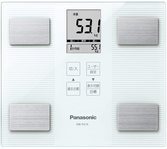 Panasonic body weight, body composition meter white EW-FA14-W
