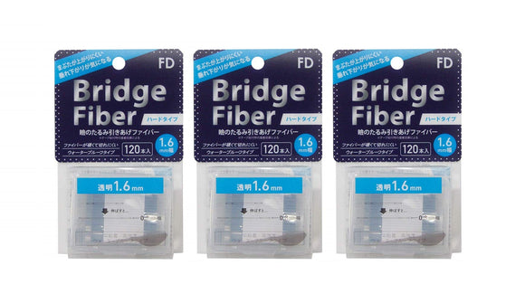 FD Bridge Fiber Ⅲ Eyelid Drooping Prevention Tape [Hard Type] Transparent 1.6mm Width 120 pieces x 3 pieces