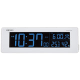 SEIKO CLOCK Interchangeable Color LCD Digital Radio Wave Alarm Clock