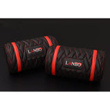 Lanbo Neck Pad Type Luxe (Set of 2) Neck Pad Universal Prius 50 Series Hiace 200 Series Haria- Caravan, Model: LUXE-NP-Red