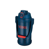 Thermos FFV-2001 NV-R Water Bottle, Vacuum Insulated Sports Jug, 0.6 gal (2.0 L), Navy Red