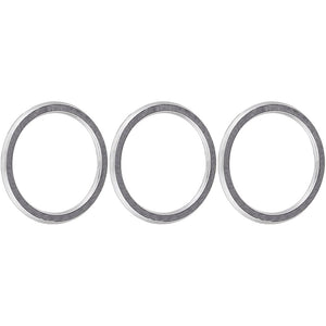 Mut TOYOTA Manual Air Conditioning Dial Ring (Silver Carbon) 3 PCS H17.12 ~