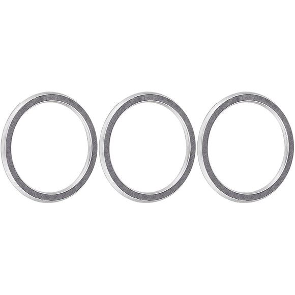 Mut TOYOTA Manual Air Conditioning Dial Ring (Silver Carbon) 3 PCS H17.12 ~